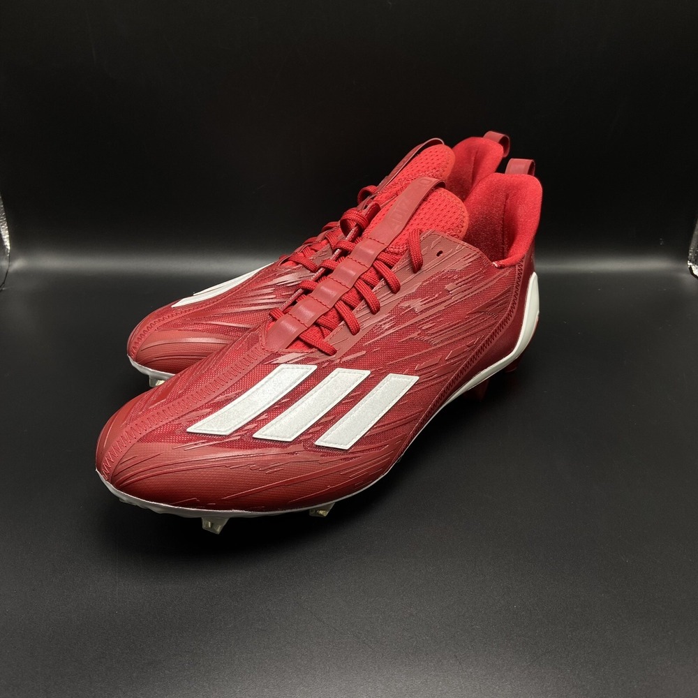 Adidas Adizero Football Cleats Power Red Cloud White GW5058 Brand New Size‎ 13